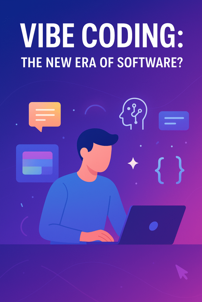 Vector illustration of vibe coding with developers collaborating using AI tools, highlighting modern coding workflows and teamwork.