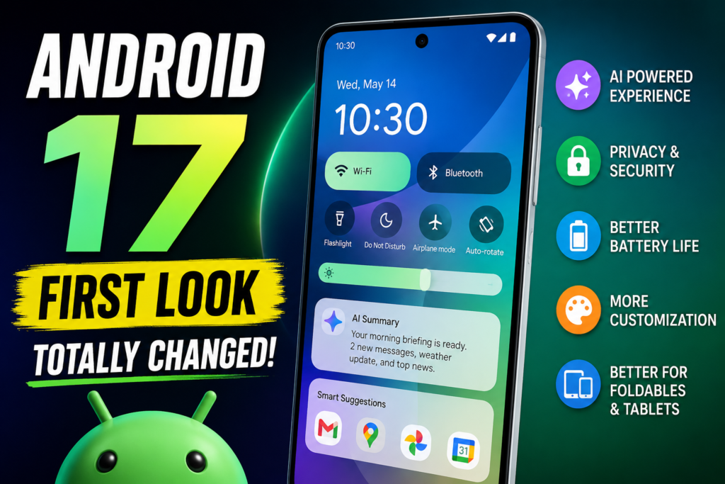 Android 17 First Look: Biggest Rumored Features, AI Upgrades, and New Design
