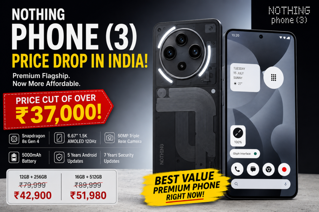 Nothing Phone 3 Price Drop India: Is This the Best Premium Smartphone Deal of 2026?