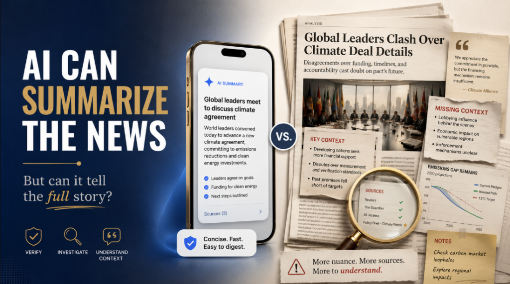 AI Can Summarize the News. But Can It Tell the Full Story?