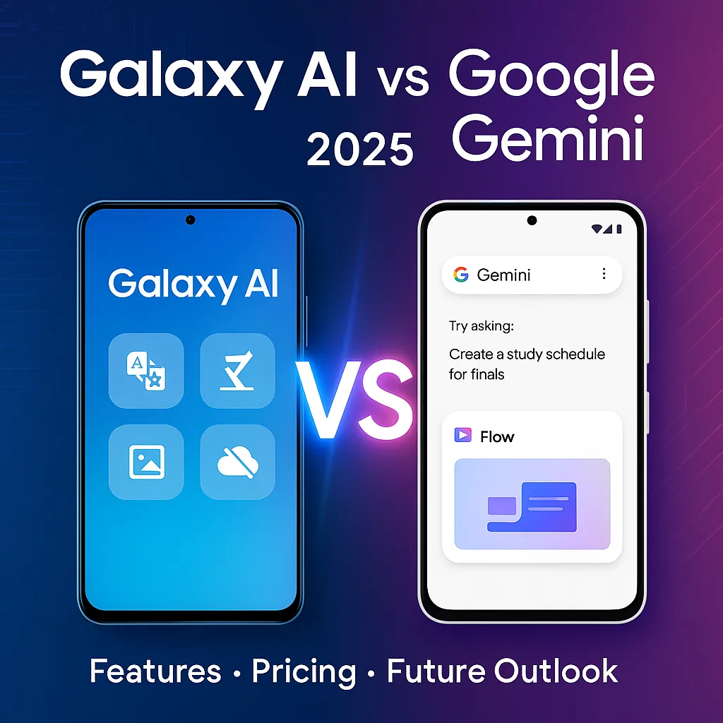 Galaxy AI vs Google Gemini 2025 comparison – features, pricing, and future outlook