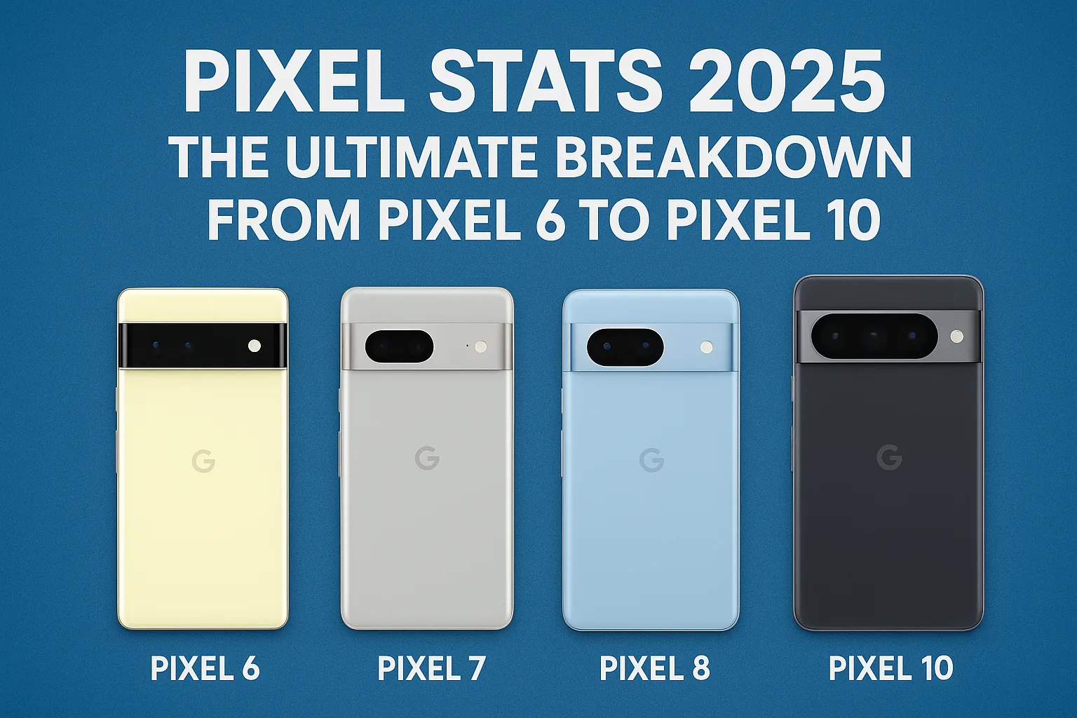 Pixel Stats: The Ultimate Breakdown from Pixel 6 to Pixel 10
