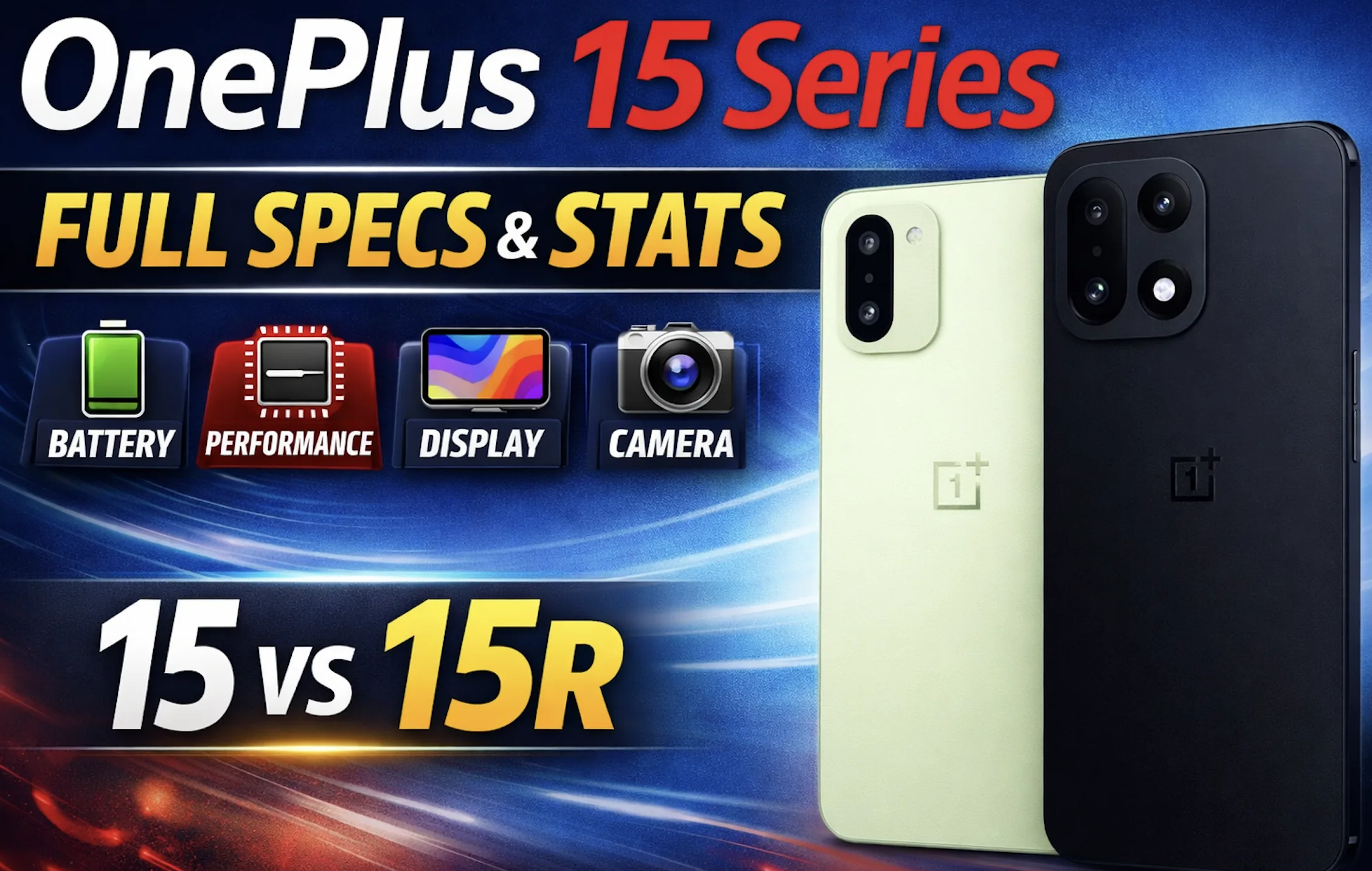 OnePlus 15 Series: Full Specs & Stats Detailed explanation
